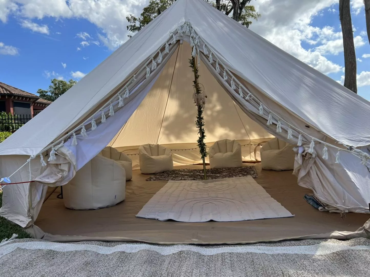 Outdoor Glamping Tent Slumberr Party