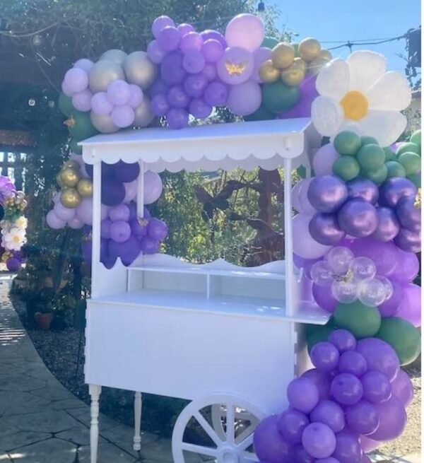 Elegant White Snack or Candy Cart Rental - Image 4