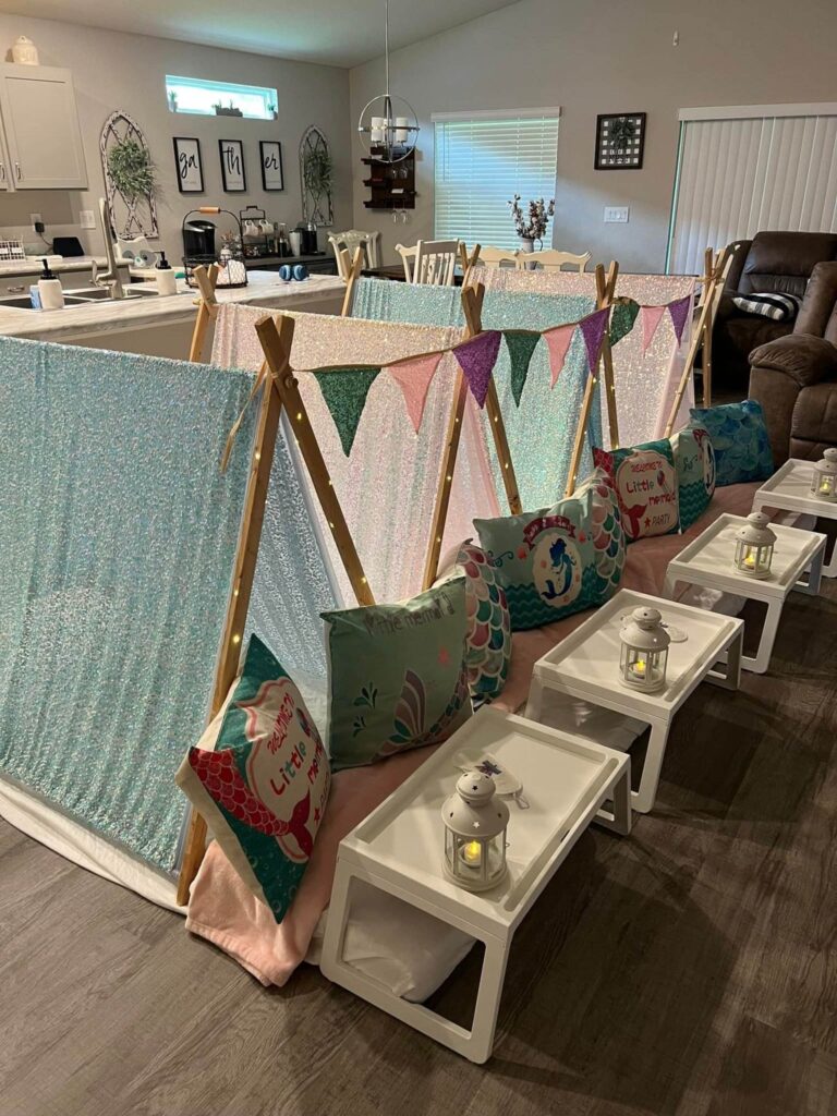 Glitter Teepee Party Theme