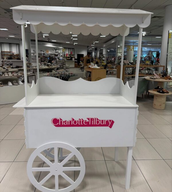 Elegant White Snack or Candy Cart Rental - Image 11
